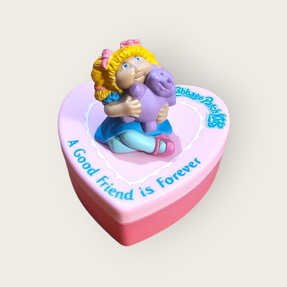 Vtg Cabbage Patch Kids plastic trinket box